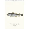 Väggkalender 2026 Fiskar