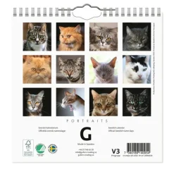 Väggkalender 2026 Grumpy Cats Mini