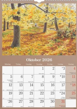 Väggkalender 2026 Klassiska Sverige