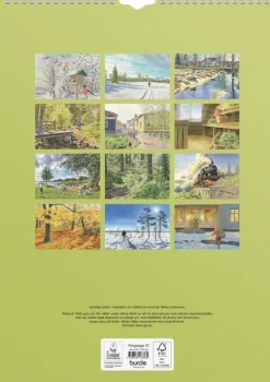 Väggkalender 2026 Klassiska Sverige