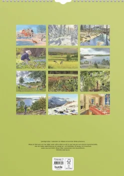 Väggkalender 2025 Klassiska Sverige