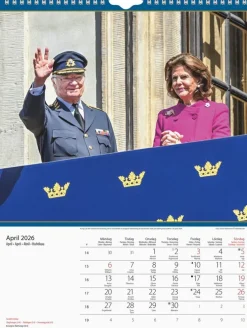 Väggkalender 2026 Kungafamiljen