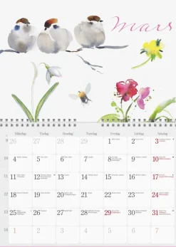 Väggkalender 2025 Naturalmanacka
