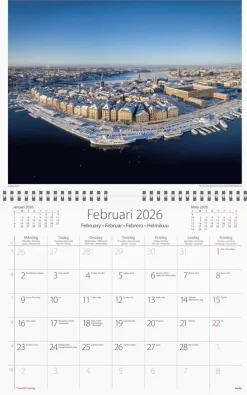 Väggkalender 2026 Stockholm