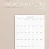 Väggkalender 2025 Stora Månadskalendern
