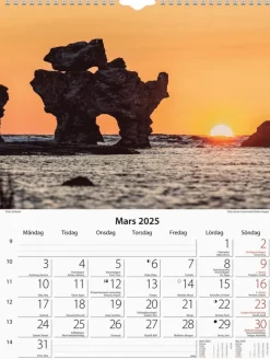 Väggkalender 2025 Svenska kusten