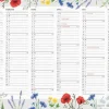 Väggkalender 2026 Väggblad Blomster