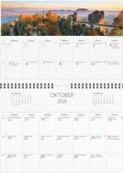 Väggkalender 2026 Väggficka Panorama